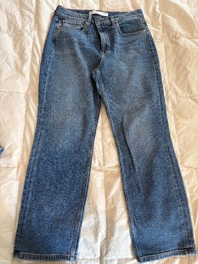 AYR The Yes Yes Yes Jeans 30 High Rise Relaxed Straight Vintage Denim